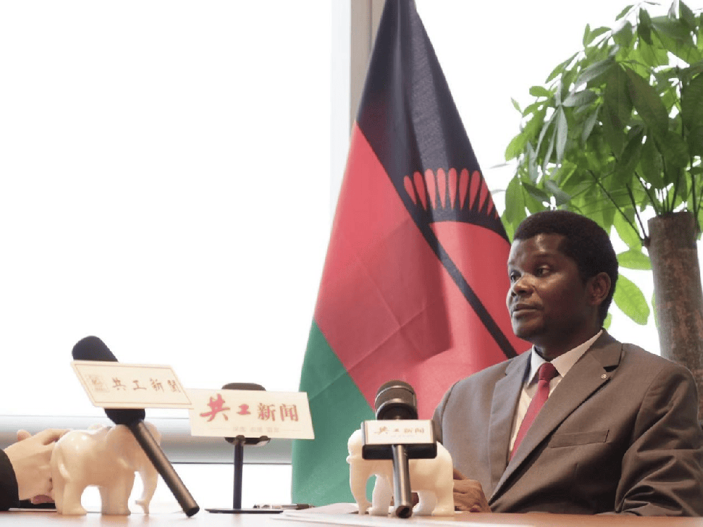 共工新闻独家访谈马拉维共和国总统候选人、人民革命党领袖Jani Grey Kasunda